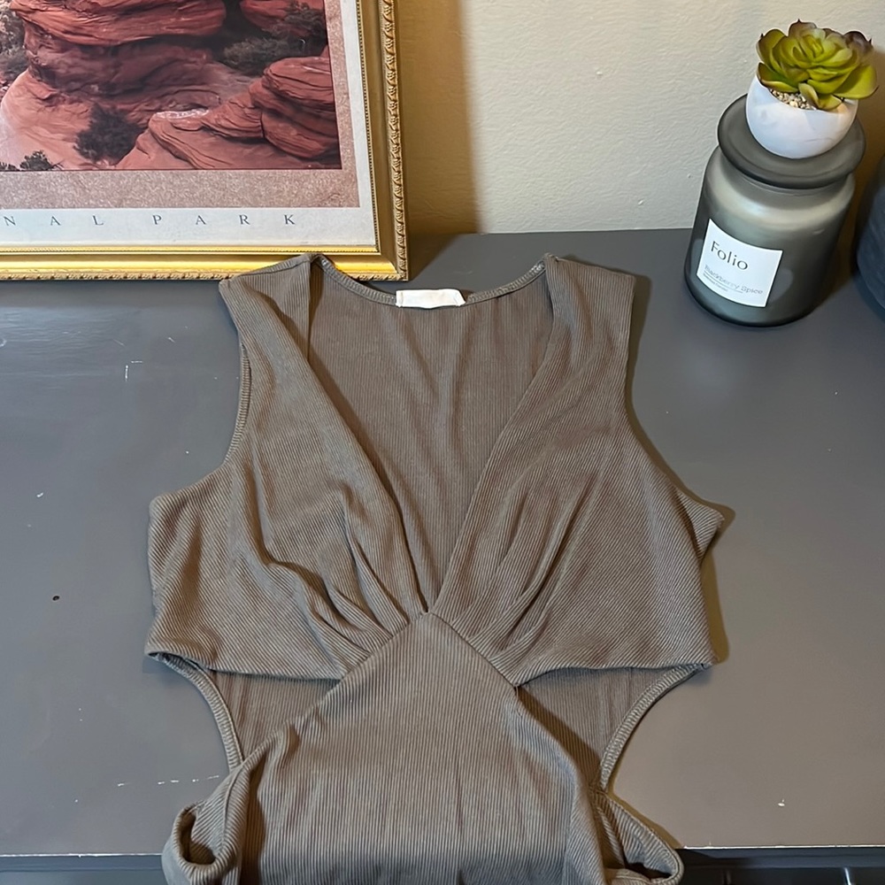 Green Cutout Dress